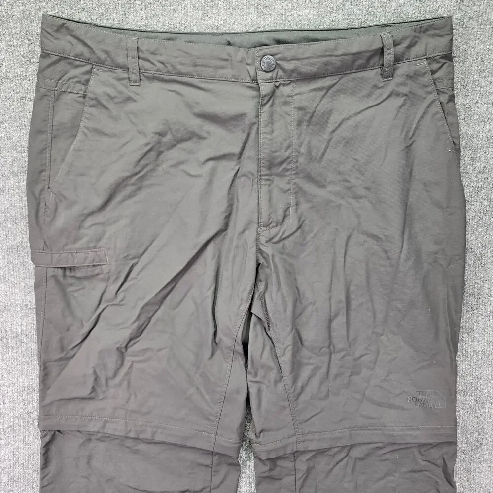 The North Face Horizon 2.0 Pants Mens 38x29 Gray Hiking Outdoor Convertible